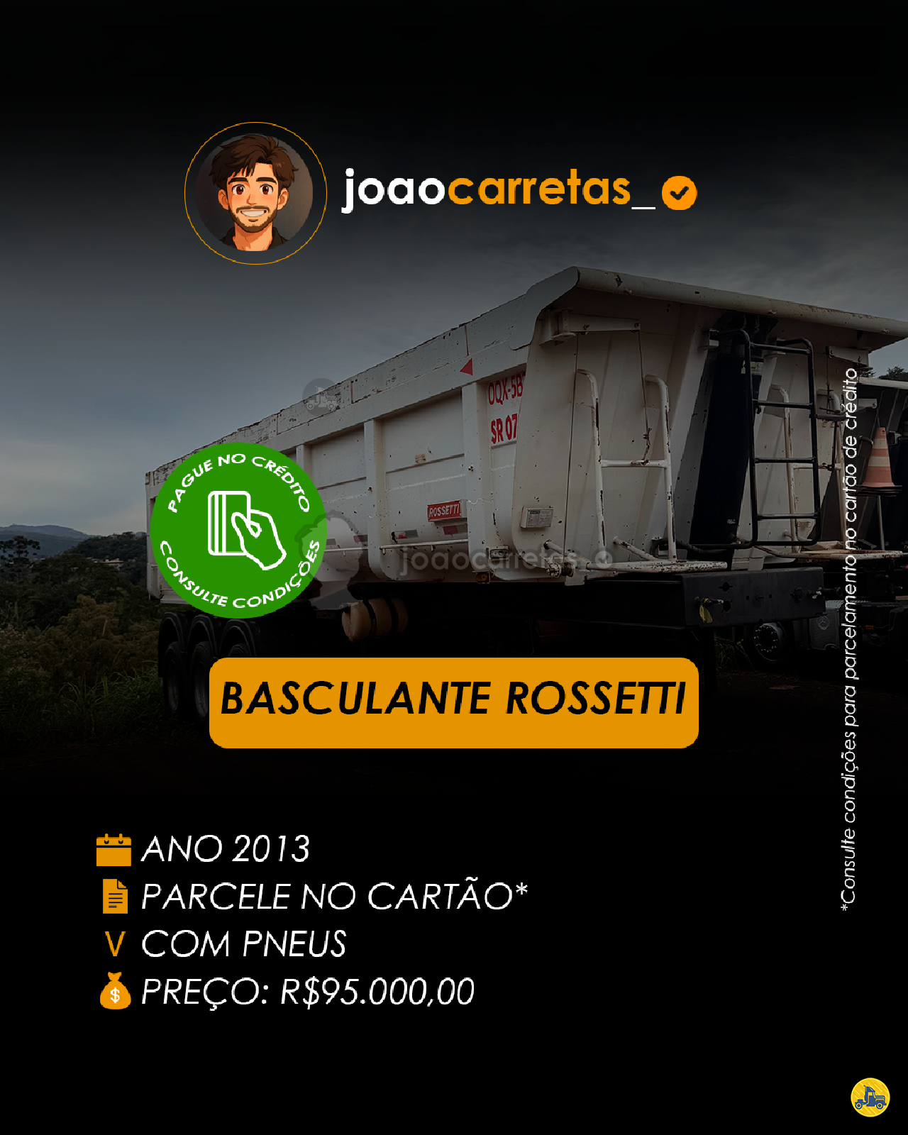 CARRETA SEMI-REBOQUE BASCULANTE João Carretas BELO HORIZONTE MINAS GERAIS MG